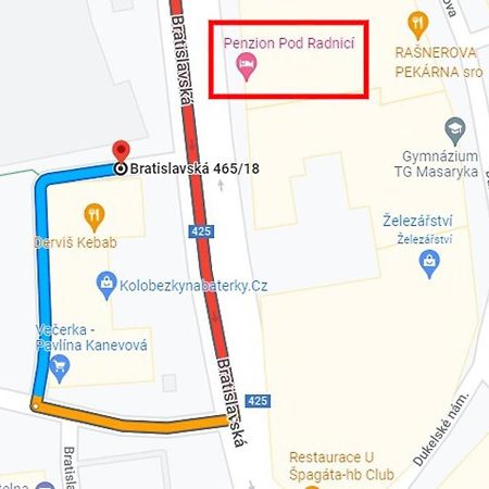 Penzion Pod Radnici Hustopeče Exterior foto
